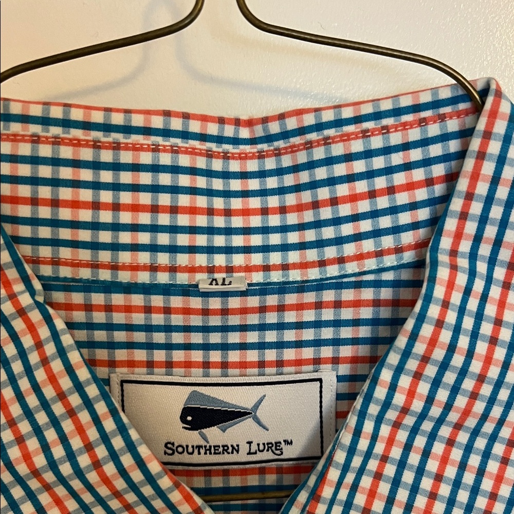 Classic Checkered Button-Down Shirt - Blue And Red - image 2
